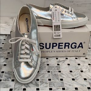 Superga Silver 2750 Sneakers NIB!